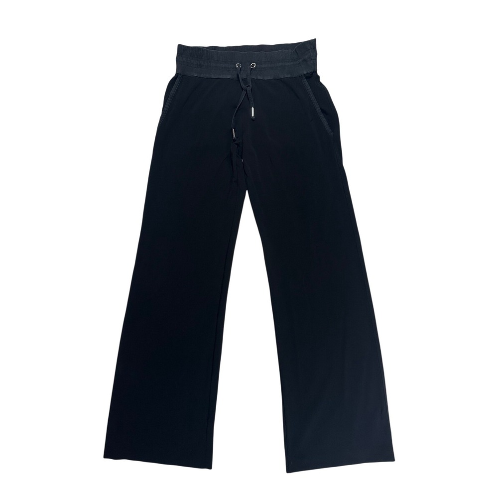 Capobianco Mens Black Wide Leg Lounge Pants Drawstring Waist Relaxed Fit size 44